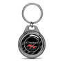 Dodge Challenger R/T Classic Real Black Carbon Fiber Gunmetal Roundel Metal Case Key Chain