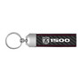 RAM 1500 Real Black Carbon Fiber Loop Strap Key Chain with Red Stitching