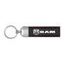 RAM New Logo 2019 up Real Black Carbon Fiber Loop Strap Key Chain with Red Stitching