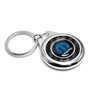 Mopar M Logo Real Black Carbon Fiber Chrome Roundel Metal Case Key Chain