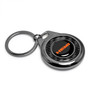 HEMI Logo Real Black Carbon Fiber Gunmetal Roundel Metal Case Key Chain