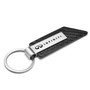 Infiniti Logo Carbon Fiber Texture Black PU Leather Strap Key Chain