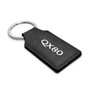 Infiniti QX80 Rectangular Black Leatherette Key Chain