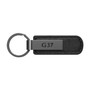 INFINITI G37 Gunmetal Black Metal Plate PU Leather Strap Key Chain