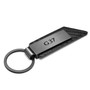 for INFINITI G37 Gunmetal Black Gray Metal Plate Carbon Fiber Texture Leather Key Chain