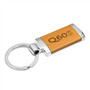 INFINITI Q60S Laser Engraved Maple Wood Chrome Metal Trim Key Chain