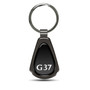 Infiniti G37 Black Dome Gunmetal Black Metal Teardrop Key Chain