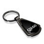 Infiniti QX60 Black Dome Gunmetal Black Metal Teardrop Key Chain