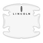 Lincoln Logo Universal Car Door Handle Cup Protector Clear Decal Stickers, Pair