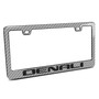 GMC Denali in 3D on Silver Real 3K Carbon Fiber Finish ABS Plastic License Plate Frame