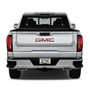 GMC in 3D on Silver Real 3K Carbon Fiber Finish ABS Plastic License Plate Frame