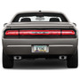 Dodge Challenger R/T in 3D Silver Real 3K Carbon Fiber Finish ABS Plastic License Plate Frame