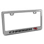 Dodge Charger R/T in 3D Silver Real 3K Carbon Fiber Finish ABS Plastic License Plate Frame