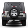 Jeep Rubicon Wrangler in 3D Silver Real 3K Carbon Fiber Finish ABS Plastic License Plate Frame