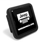 Jeep Wrangler Black Rubber Heavy-Duty 2" Trailer Tow Hitch Receiver Cover for Class 3 and Class 4