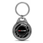 Chevrolet Corvette C7 Z06 Real Black Carbon Fiber Gunmetal Roundel Metal Case Key Chain