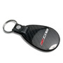 Chevrolet Corvette C7 Z06 Black Real Carbon Fiber Large Tear-Drop Key Chain