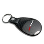 Chevrolet Corvette C8 Z06 Black Real Carbon Fiber Large Tear-Drop Key Chain