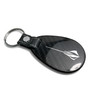 Chevrolet Corvette C8 Stingray Black Real Carbon Fiber Large Tear-Drop Key Chain