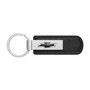 Chevrolet Black Logo Black PU Leather Strap Key Chain