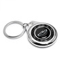 Chevrolet Black Logo Real Black Carbon Fiber Chrome Roundel Metal Case Key Chain