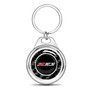 Chevrolet Z71 Real Black Carbon Fiber Chrome Roundel Metal Case Key Chain