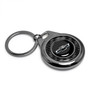 Chevrolet Black Logo Real Black Carbon Fiber Gunmetal Roundel Metal Case Key Chain