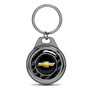 Chevrolet Golden Logo Real Black Carbon Fiber Gunmetal Roundel Metal Case Key Chain