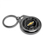 Chevrolet Golden Logo Real Black Carbon Fiber Gunmetal Roundel Metal Case Key Chain