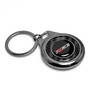 Chevrolet Z71 Real Black Carbon Fiber Gunmetal Roundel Metal Case Key Chain