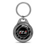 Chevrolet Camaro ZL1-1LE Real Black Carbon Fiber Gunmetal Roundel Metal Case Key Chain