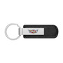 Cadillac Crest Logo Black PU Leather Strap Key Chain