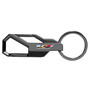 Cadillac V Logo Gunmetal Black Carabiner-style Snap Hook Metal Key Chain