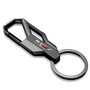 Cadillac V Logo Gunmetal Black Carabiner-style Snap Hook Metal Key Chain
