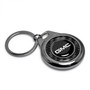 GMC Real Black Carbon Fiber Gunmetal Roundel Metal Case Key Chain