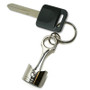 GMC in Red Engine Piston Style Chrome Metal Key Chain