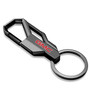 GMC in Red Gunmetal Black Carabiner-style Snap Hook Metal Key Chain