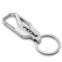 GMC AT4 Silver Carabiner-style Snap Hook Metal Key Chain