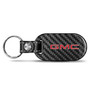GMC in Red Real Black Carbon Fiber Tag Style Key Chain