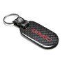 GMC in Red Real Black Carbon Fiber Tag Style Key Chain