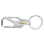 Chevrolet Golden Logo Silver Carabiner-style Snap Hook Metal Key Chain