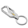 Chevrolet Golden Logo Silver Carabiner-style Snap Hook Metal Key Chain