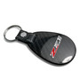 Chevrolet Z71 Black Real Carbon Fiber Large Tear-Drop Key Chain