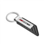 Chevrolet Corvette C7 Z06 Silver Metal Plate Carbon Fiber Texture Black PU Leather Key Chain