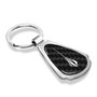 Chevrolet Corvette C8 Stingray Real Black Carbon Fiber Chrome Metal Teardrop Key Chain