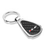 Chevrolet Camaro 1LE Real Black Carbon Fiber Chrome Metal Teardrop Key Chain