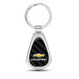 Chevrolet Colorado Real Black Carbon Fiber Chrome Metal Teardrop Key Chain