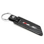 Chevrolet Camaro 1LE Black Real Carbon Fiber Blade Style with Black Leather Strap Key Chain