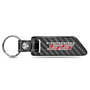 Chevrolet Camaro SS Black Real Carbon Fiber Blade Style with Black Leather Strap Key Chain