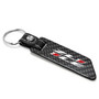 Chevrolet Camaro ZL1-1LE Black Real Carbon Fiber Blade Style with Black Leather Strap Key Chain